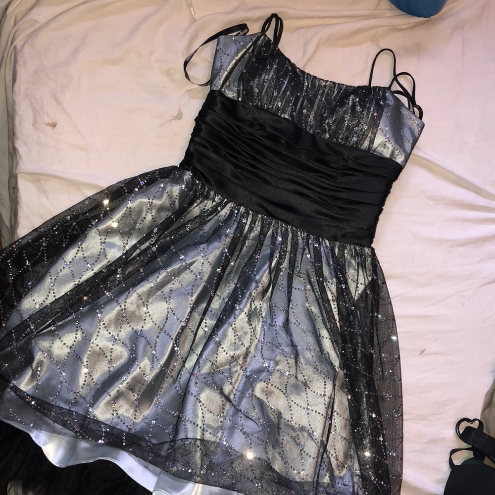 Black shimmer dress